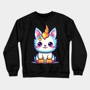 Baby cat unicorn Crewneck Sweatshirt